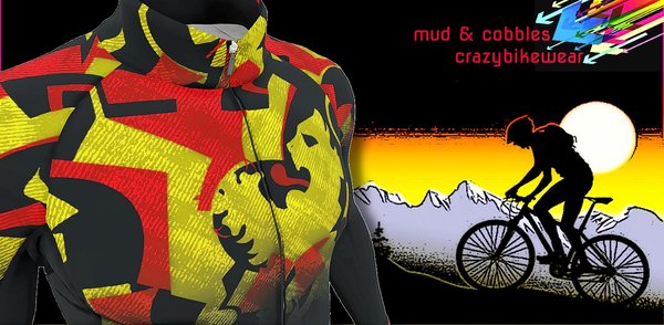 Premium Radtrikot Winter WarmStyle Design mud & cobbles by crazybikewear. Ausgefallen, exclusiv und limitiert ...